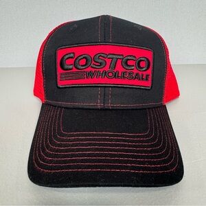 Costco Wholesale Snapback Trucker Hat Rare Exclusive Membership Promo Red/Black